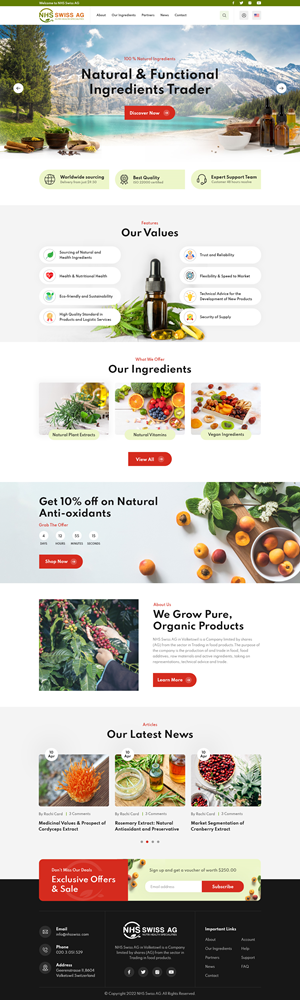 Web Design par creative.bugs pour NHS Swiss AG | Design : #28498343