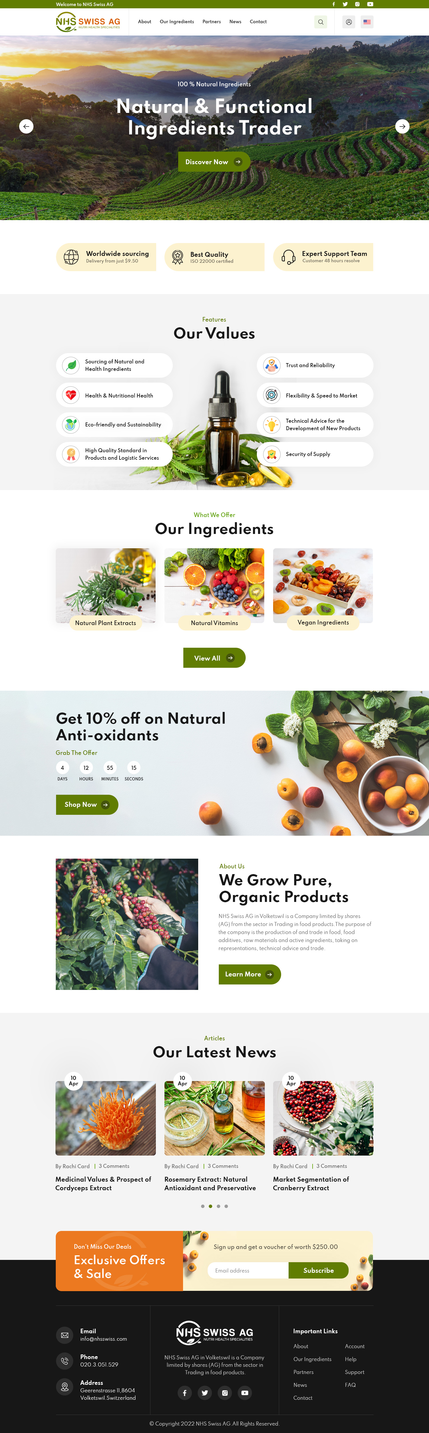 Web Design par creative.bugs pour NHS Swiss AG | Design #28498344
