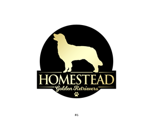 Logo Design by vincent.designpro for Homestead Golden Retrievers | Design: #28510243