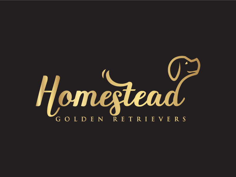 Logo Design by eemolent art for Homestead Golden Retrievers | Design #28496757