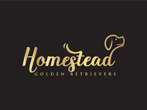 Homestead Golden Retrievers | Logo Design by eemolent art