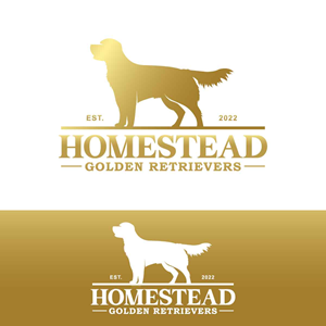 Homestead Golden Retrievers | Logo Design by fly  design