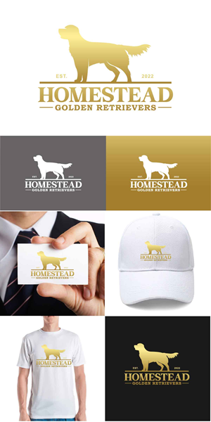 Logo Design by fly  design for Homestead Golden Retrievers | Design: #28512303