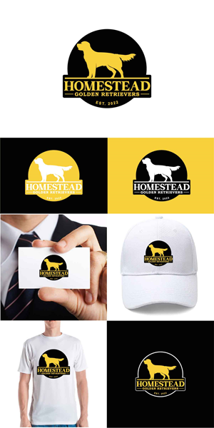Logo Design by fly  design for Homestead Golden Retrievers | Design: #28512305
