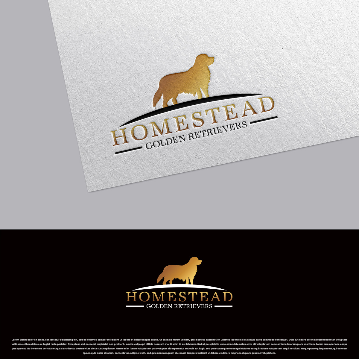 Logo Design by DesignDUO for Homestead Golden Retrievers | Design #28516277