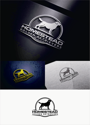 Logo Design by akhmad mukhlas 2 for Homestead Golden Retrievers | Design #28506078