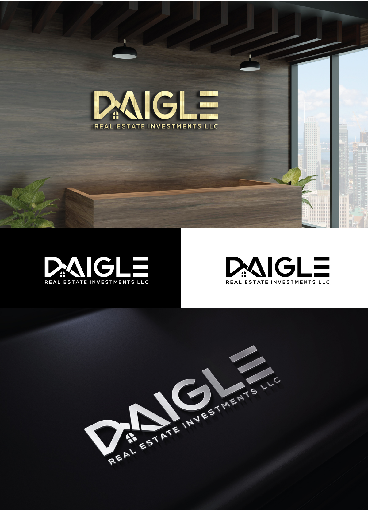 Diseño de Logo por sol design2 para Daigle real estate investments LLC  | Diseño #28497652