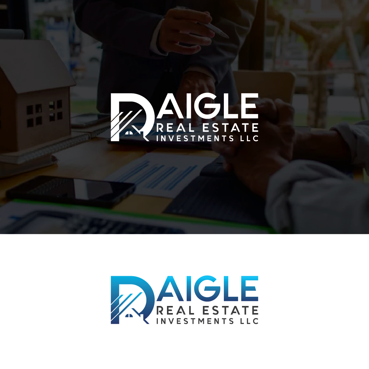 Logo Design by Deziners Zone for Daigle real estate investments LLC  | Design #28498612