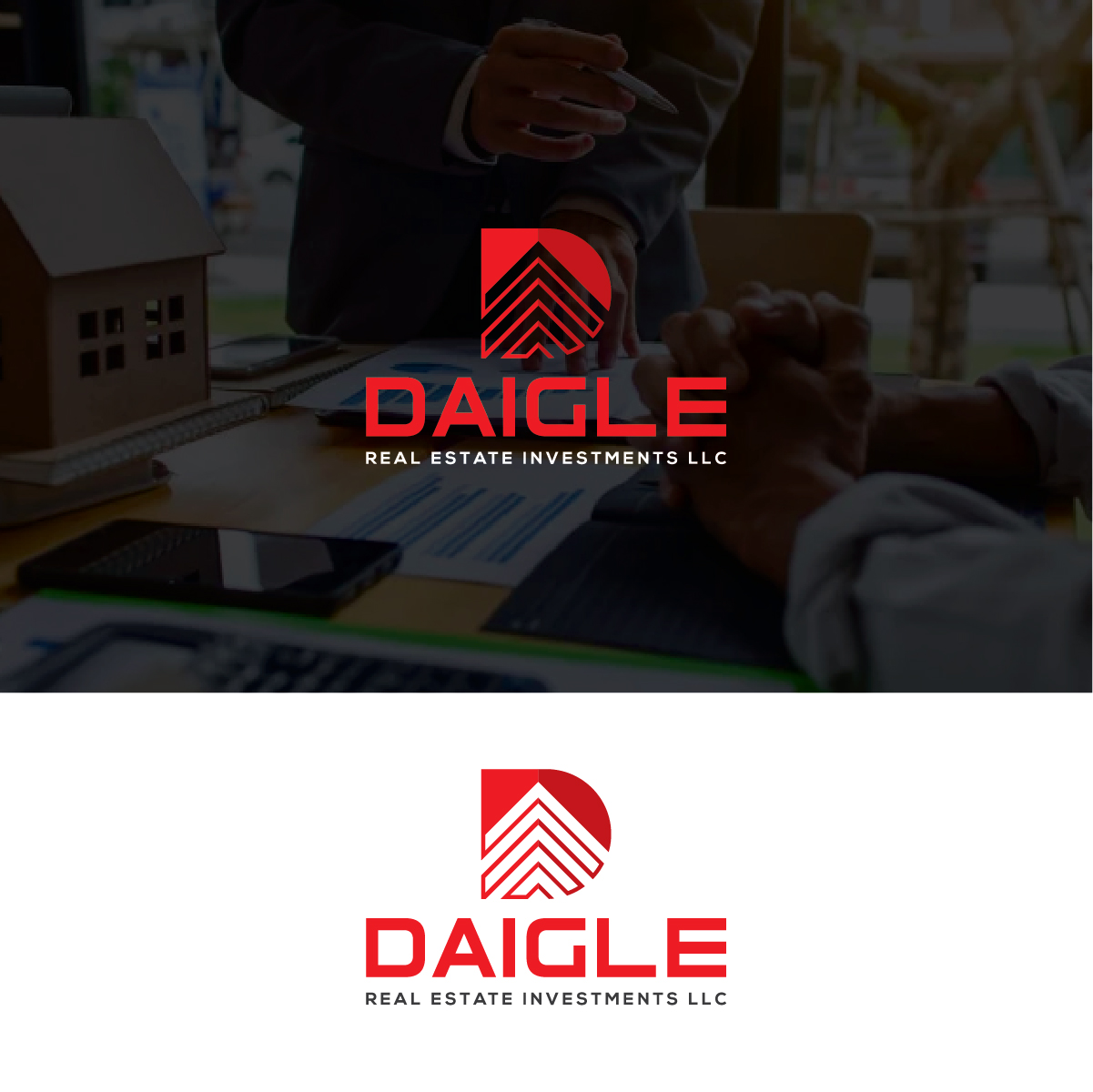 Logo Design by Deziners Zone for Daigle real estate investments LLC  | Design #28498614