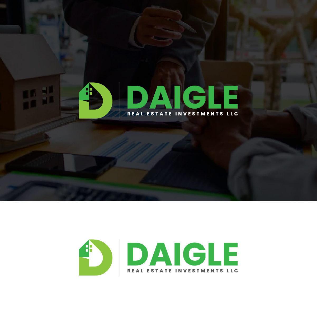 Logo Design by Deziners Zone for Daigle real estate investments LLC  | Design #28498617