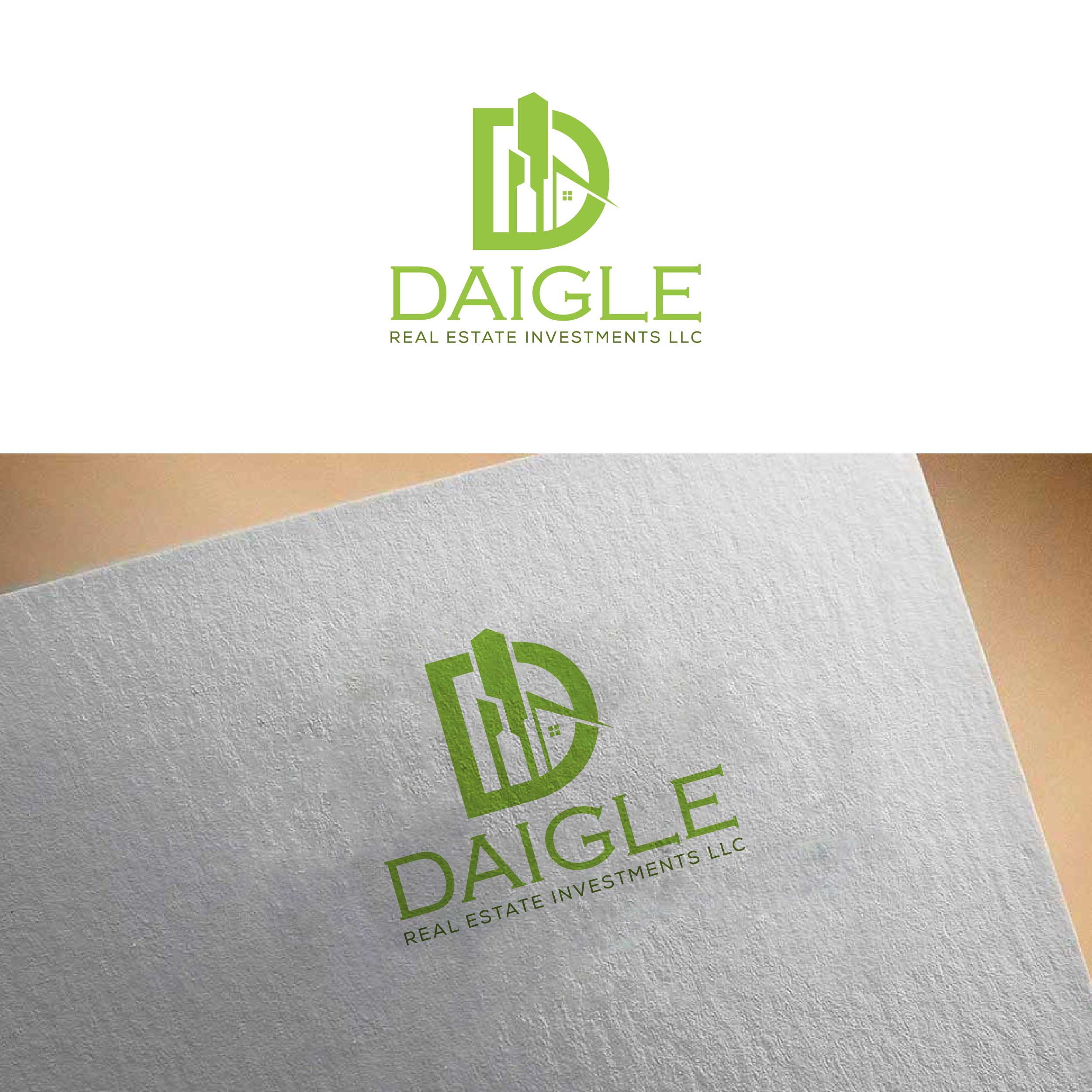 Logo Design by creative.bugs for Daigle real estate investments LLC  | Design #28498579