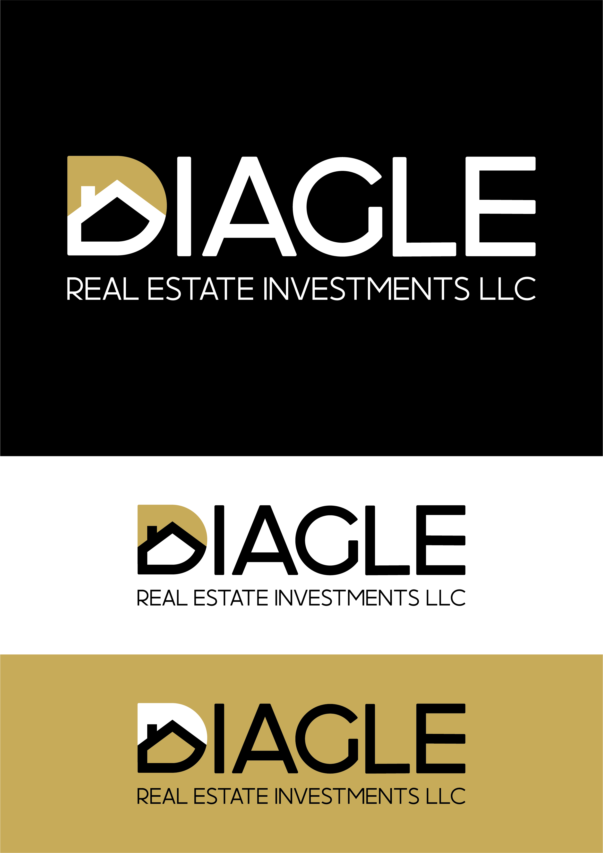 Diseño de Logo por F Design Society para Daigle real estate investments LLC  | Diseño #28503003