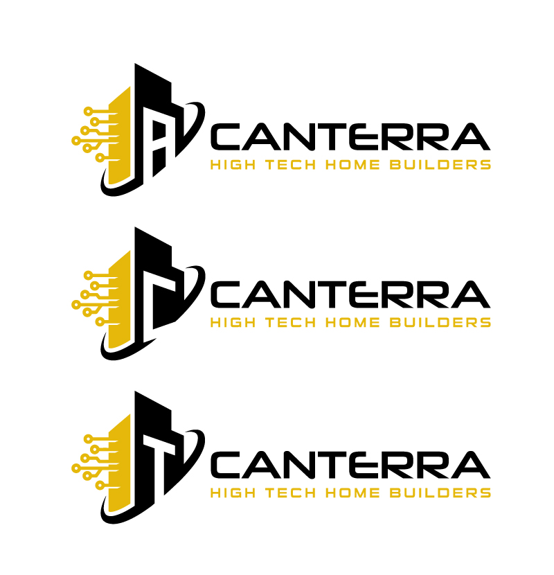 Logo Design by jaxondesign for Canterra High Tech Home Builders | Design #28501934