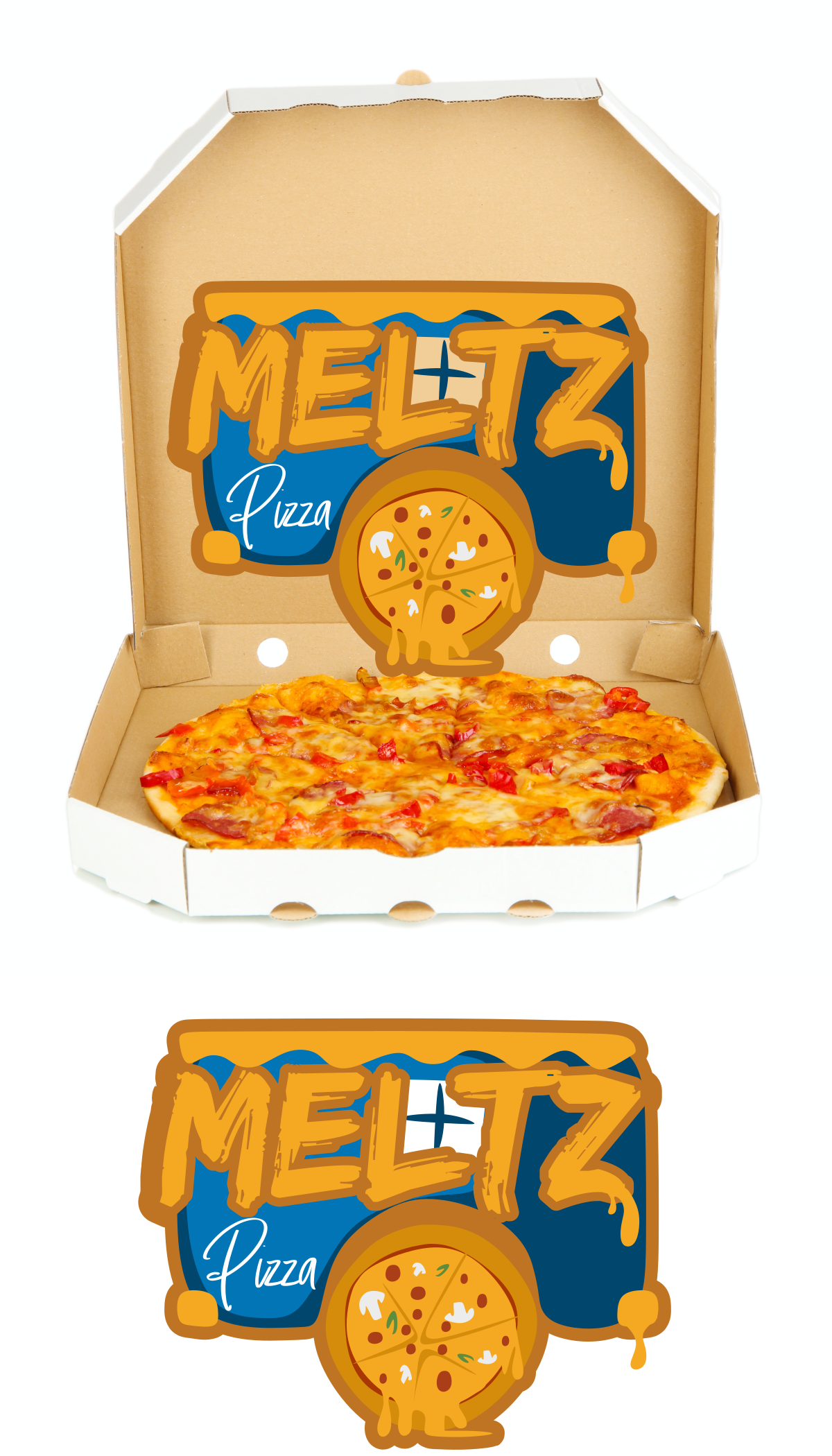 Logo Design by design.bb for Meltz Pizza | Design #28498373