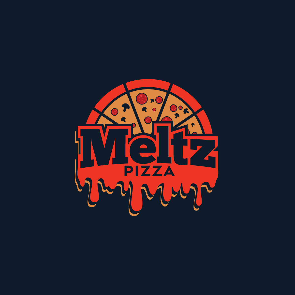 Diseño de Logo por LAXMI DESIGNHUB para Meltz Pizza | Diseño #28499020