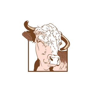 Mike the Cow - Portrait T-Shirt Design | T-Shirt-Design von RAMDHONU