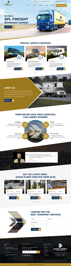 East West Freight | Web-Design von sai.designer87