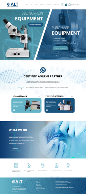 Website refresh for a laboratory equipment company | Diseño Web por ag622988