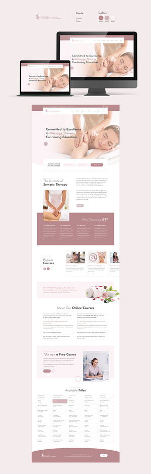 Massage Credits website re-design and | Diseño Web por PP²
