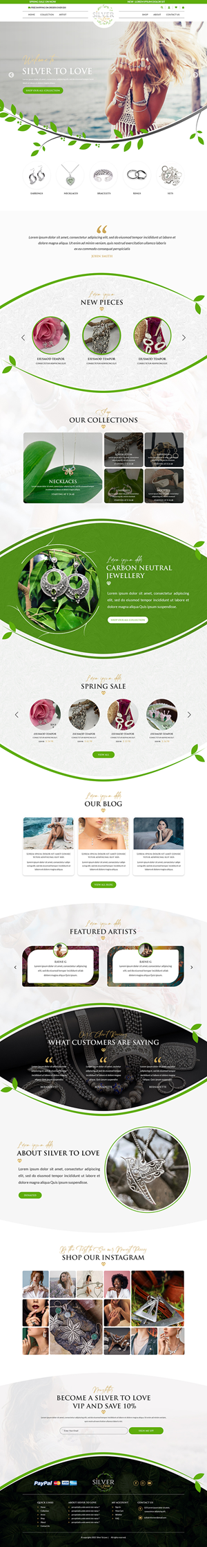 Shopify Design by Titan Eagle for SilverToLove | Design: #28598183