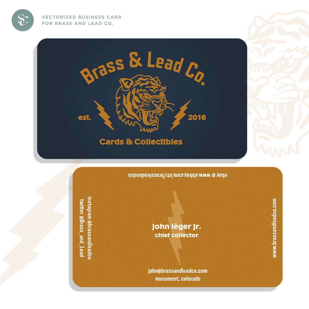 Business Card Design by saracdesigns for Brass and Lead Co. | Design #28501914