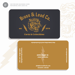 Business Card Design by saracdesigns for Brass and Lead Co. | Design: #28501914
