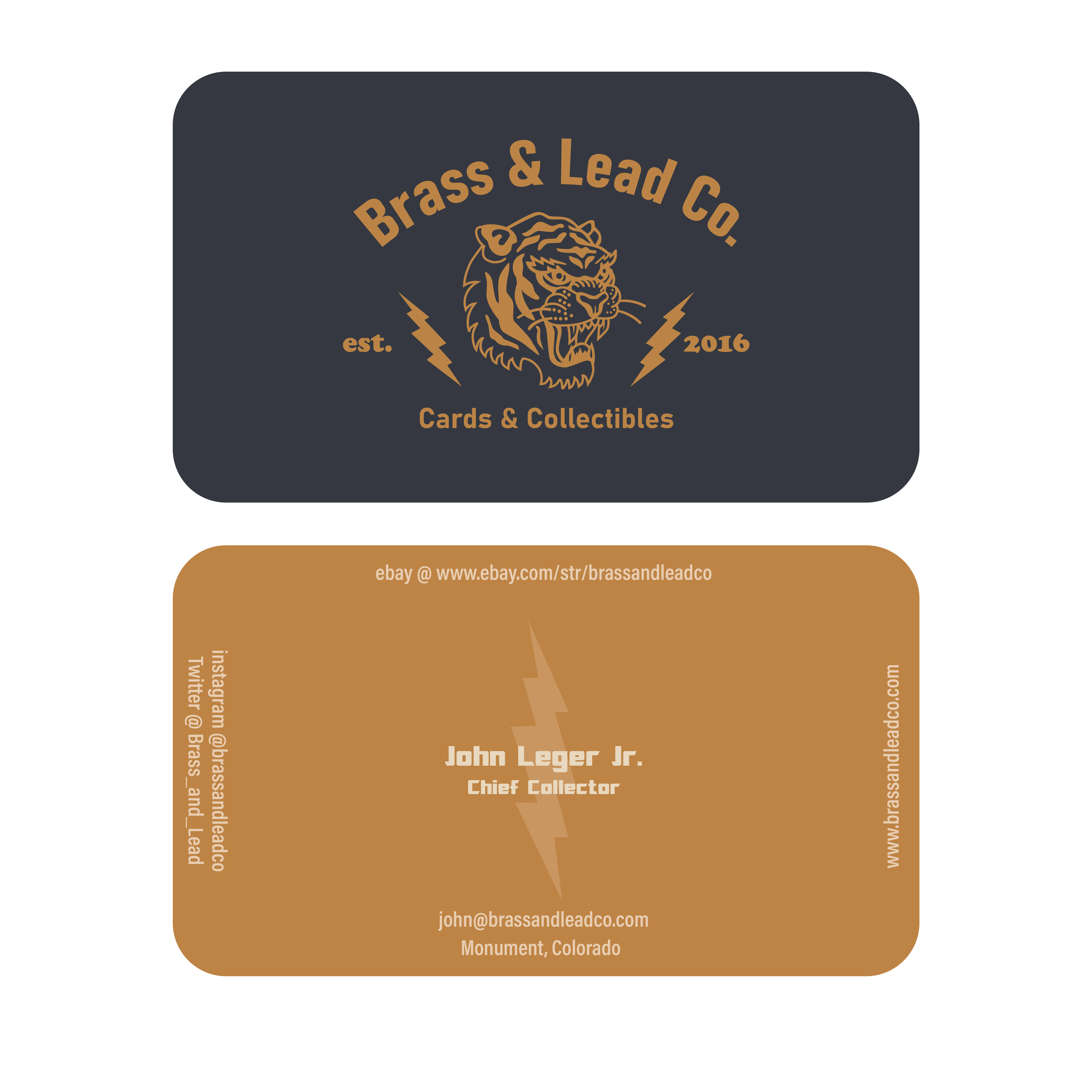 Business Card Design by BJY for Brass and Lead Co. | Design #28501511