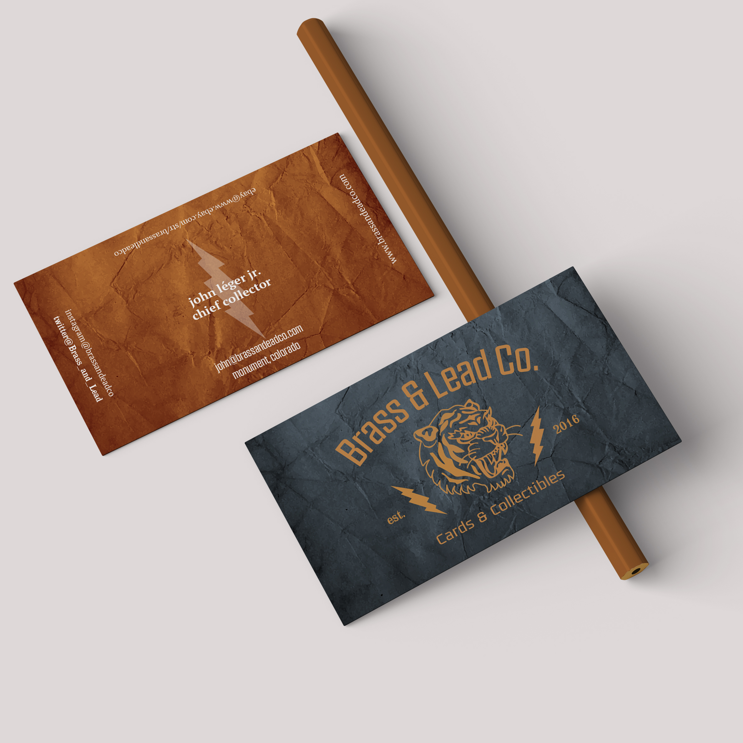 Diseño de Tarjeta de Presentación por vigie para Brass and Lead Co. | Diseño #28502799