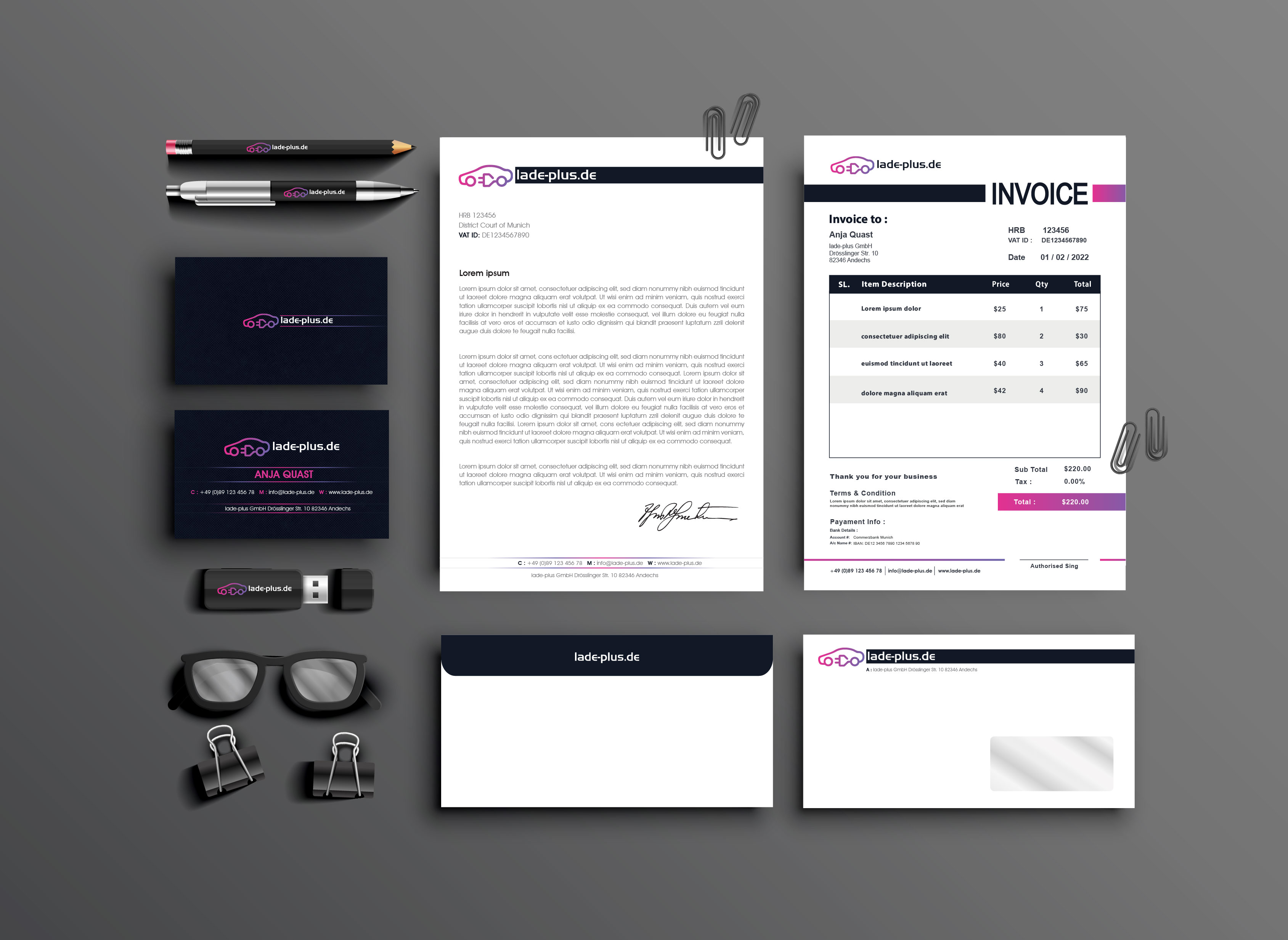 Stationery Design by artbitin for ITEGIA GmbH | Design #28507260