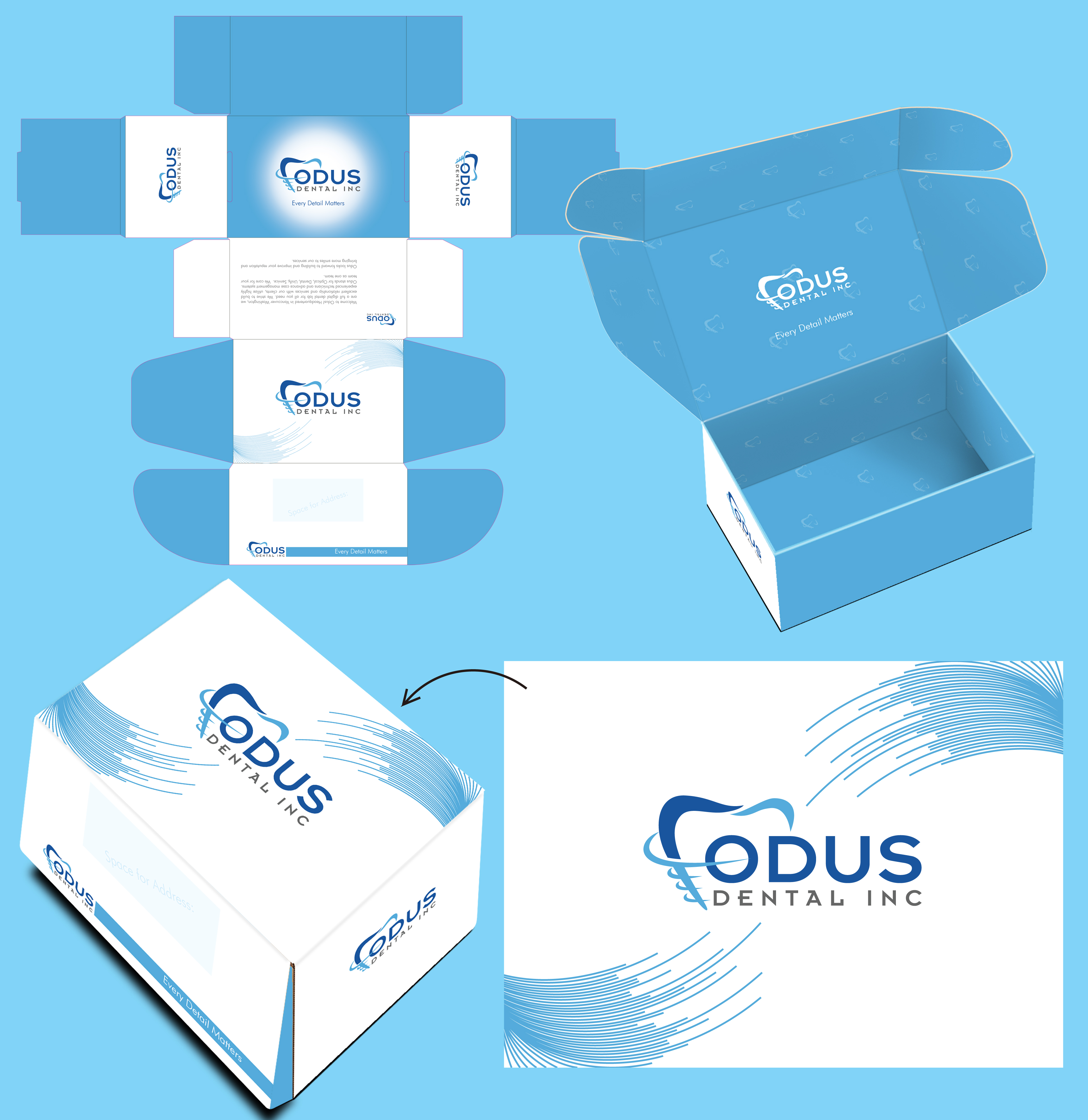 Packaging Design by Sajal Samaddar for ODUS Dental Services Inc. | Design #28729911