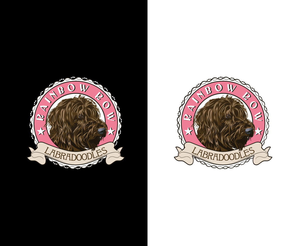 Logo Design by Kavth for Rainbow Row Labradoodles, LLC | Design #28519972
