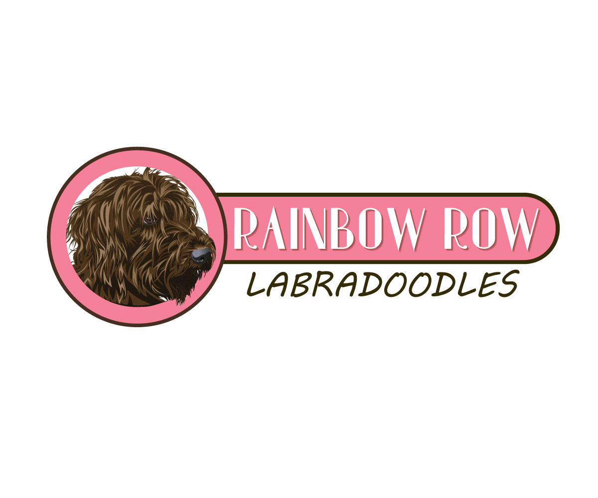 Logo Design by Paint-Tools for Rainbow Row Labradoodles, LLC | Design #28507318