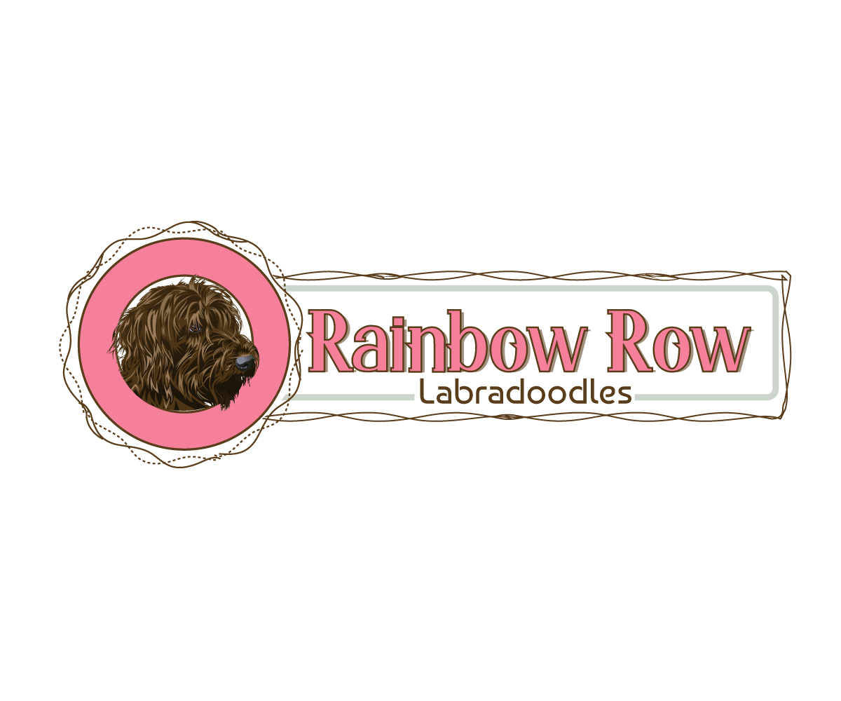 Logo Design by Paint-Tools for Rainbow Row Labradoodles, LLC | Design #28507319