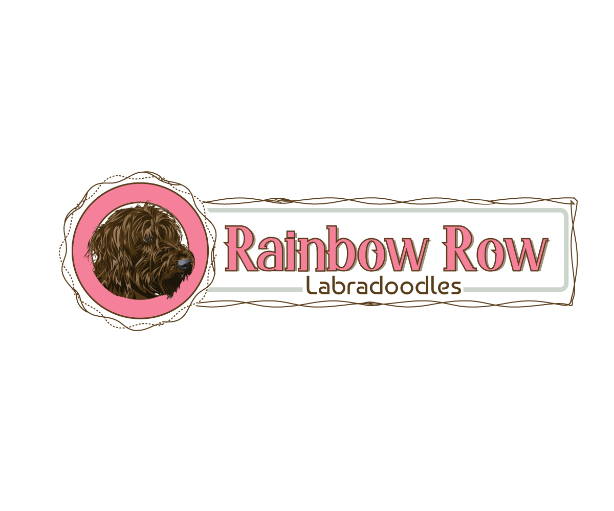 Logo Design by Paint-Tools for Rainbow Row Labradoodles, LLC | Design #28512056
