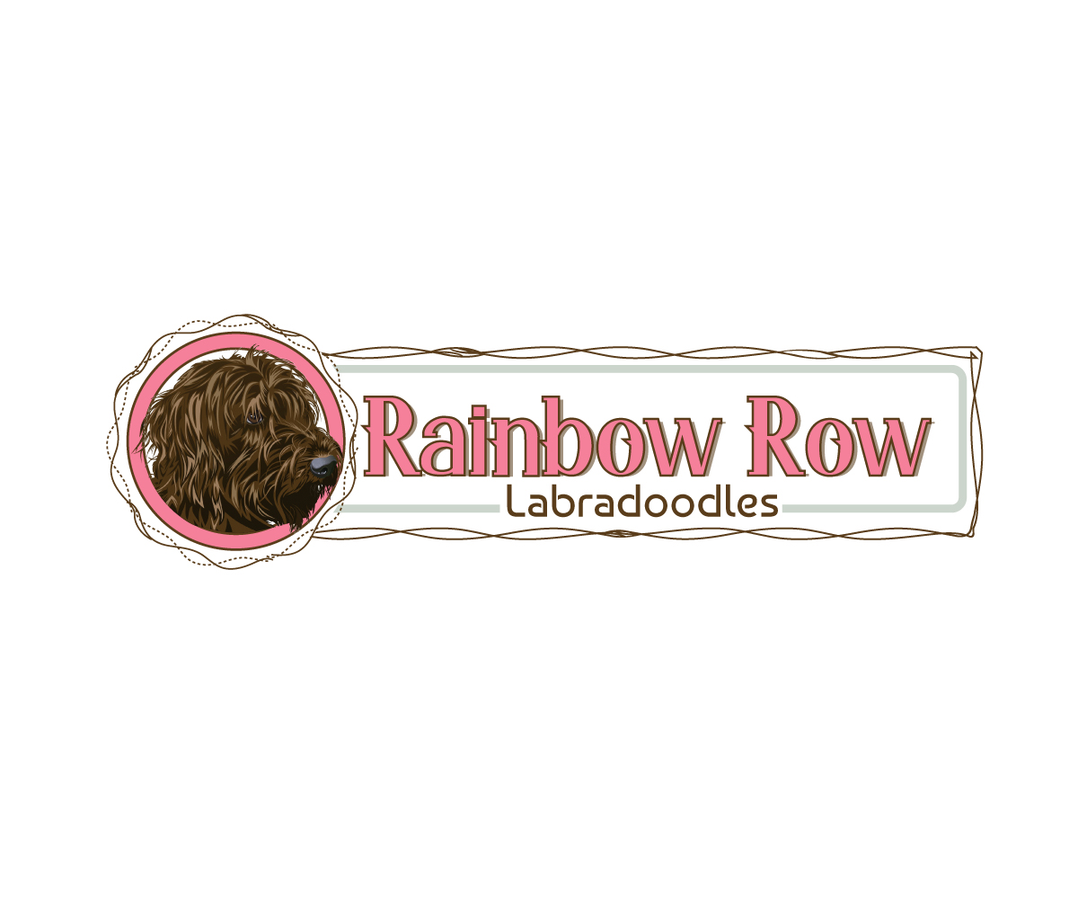 Logo Design by Paint-Tools for Rainbow Row Labradoodles, LLC | Design #28512057