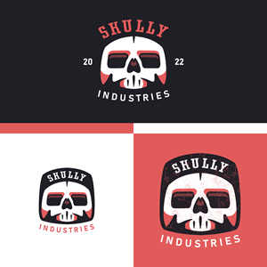 Logo Design by Aezakmi for SKULLY INDUSTRIES | Design #28532592