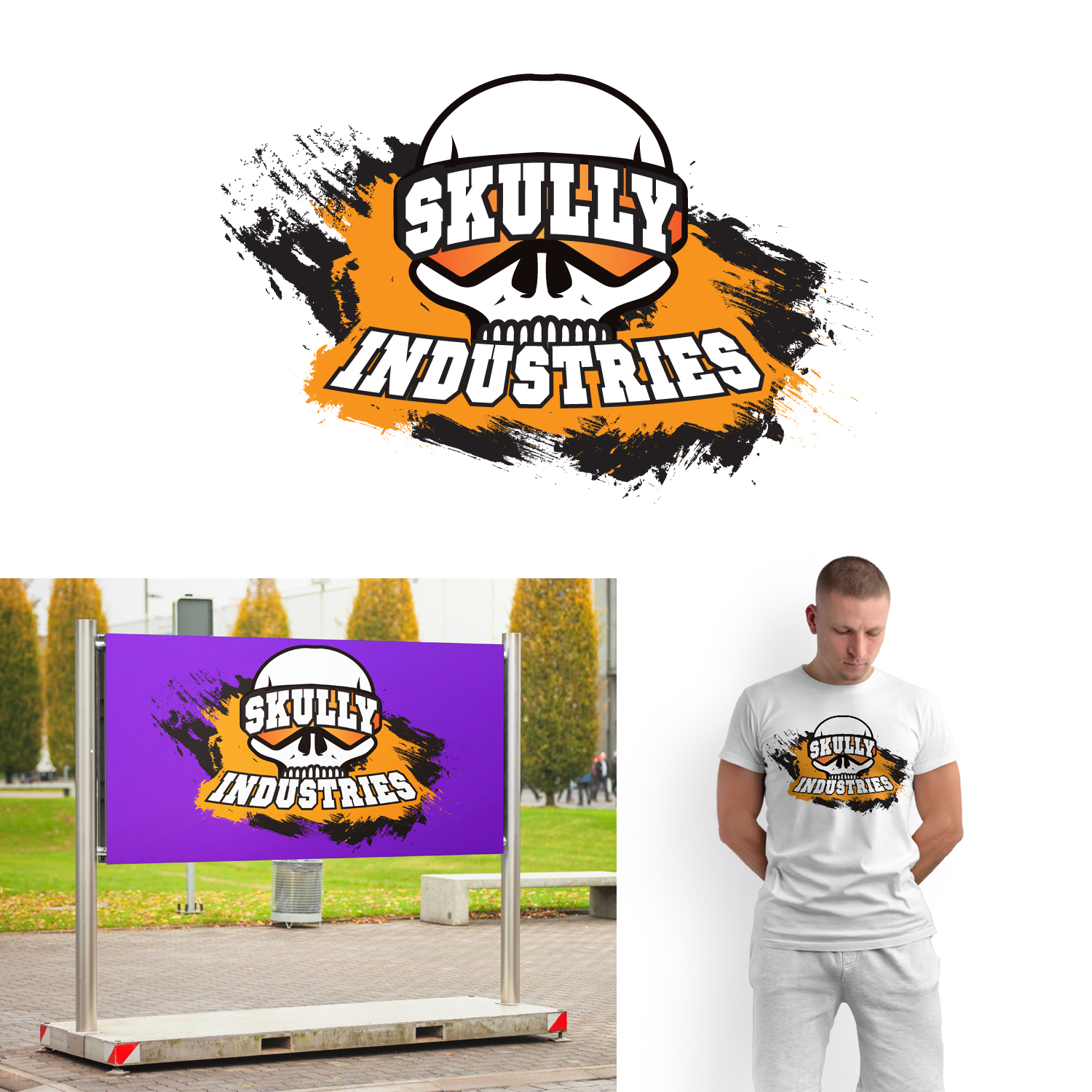 Logo Design by Fendr for SKULLY INDUSTRIES | Design #28517823