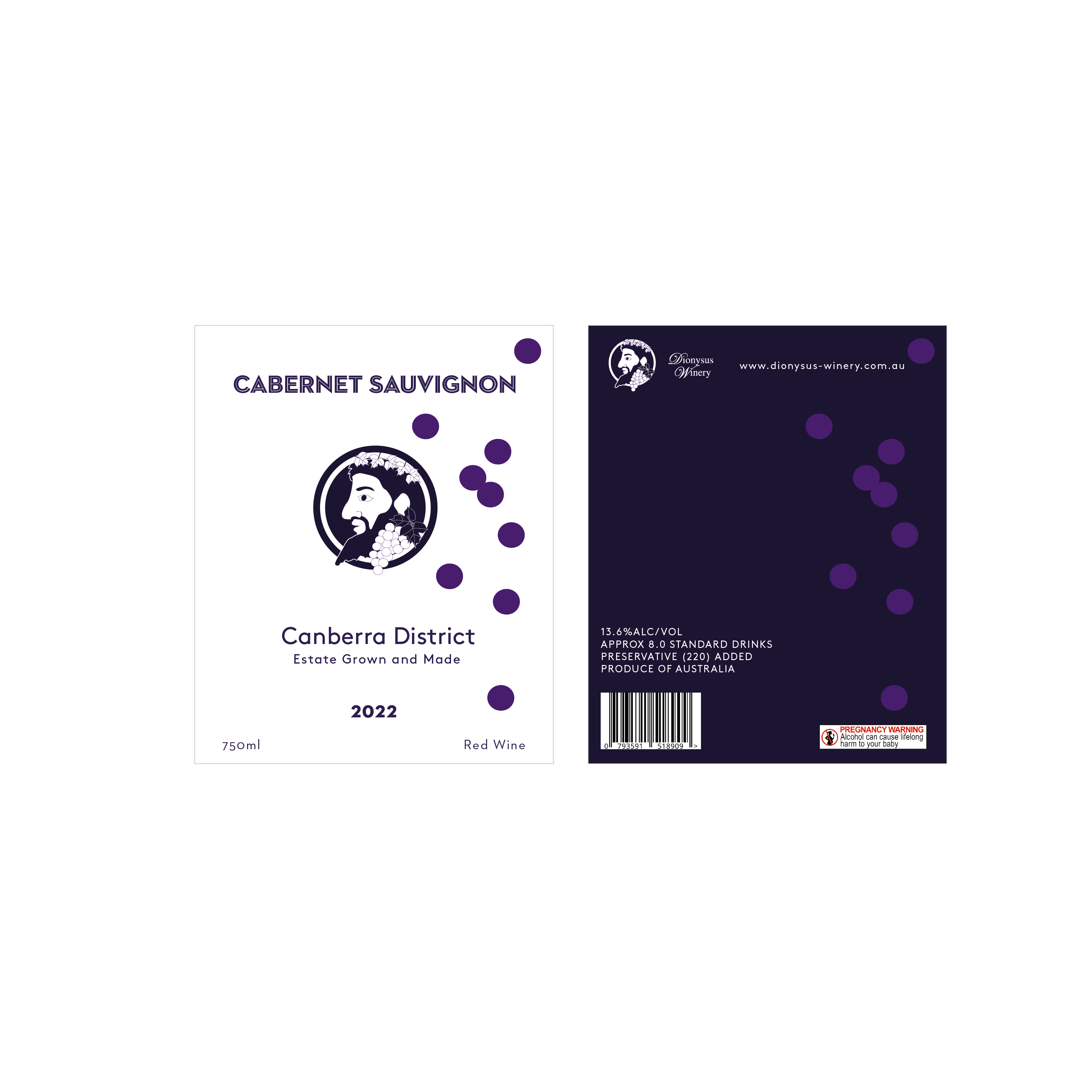 Etikett-Design von _Dudas_ für Dionysus Winery | Design #28507953