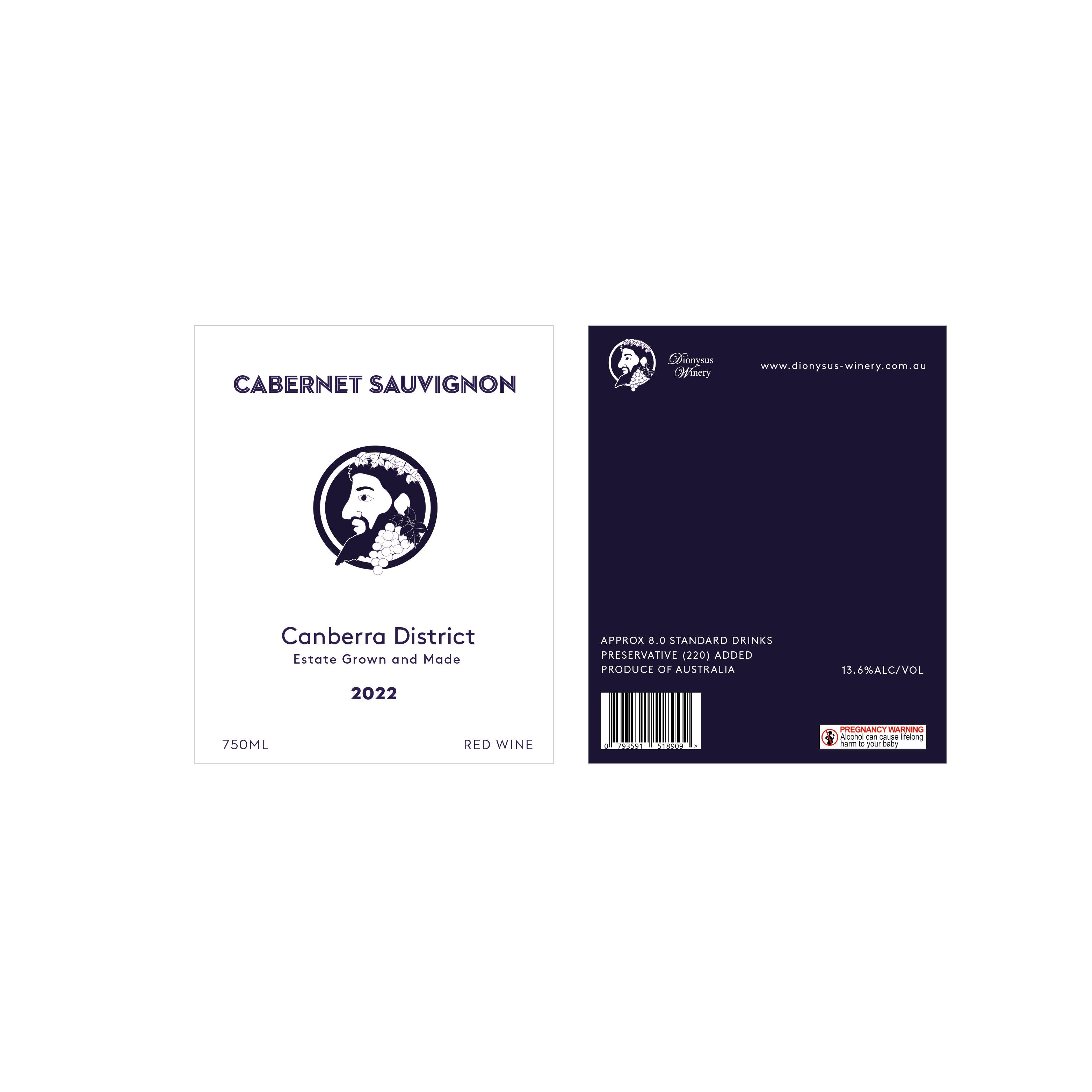 Etikett-Design von _Dudas_ für Dionysus Winery | Design #28512635