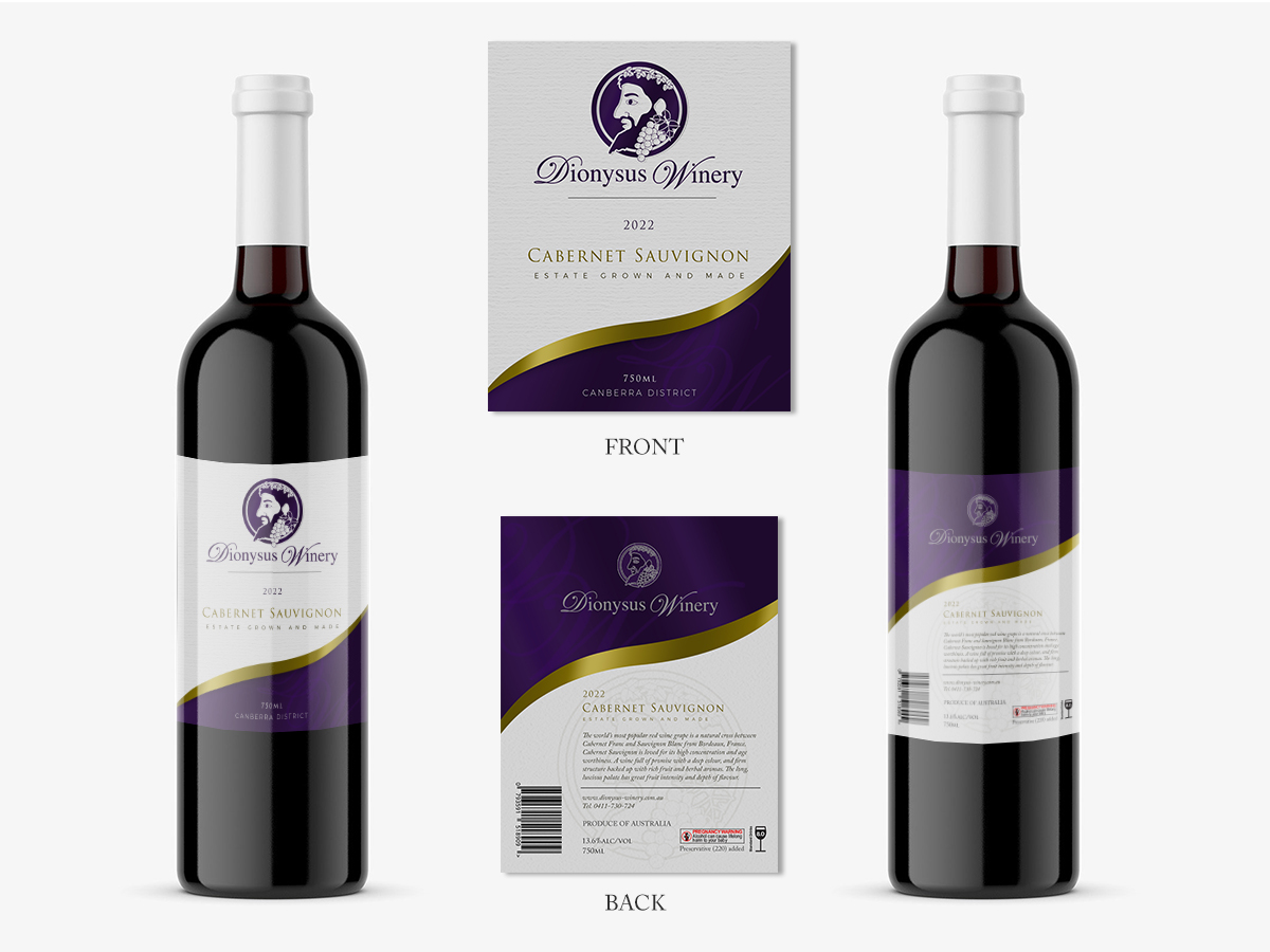 Design Étiquette par rug pour Dionysus Winery | Design #28526565