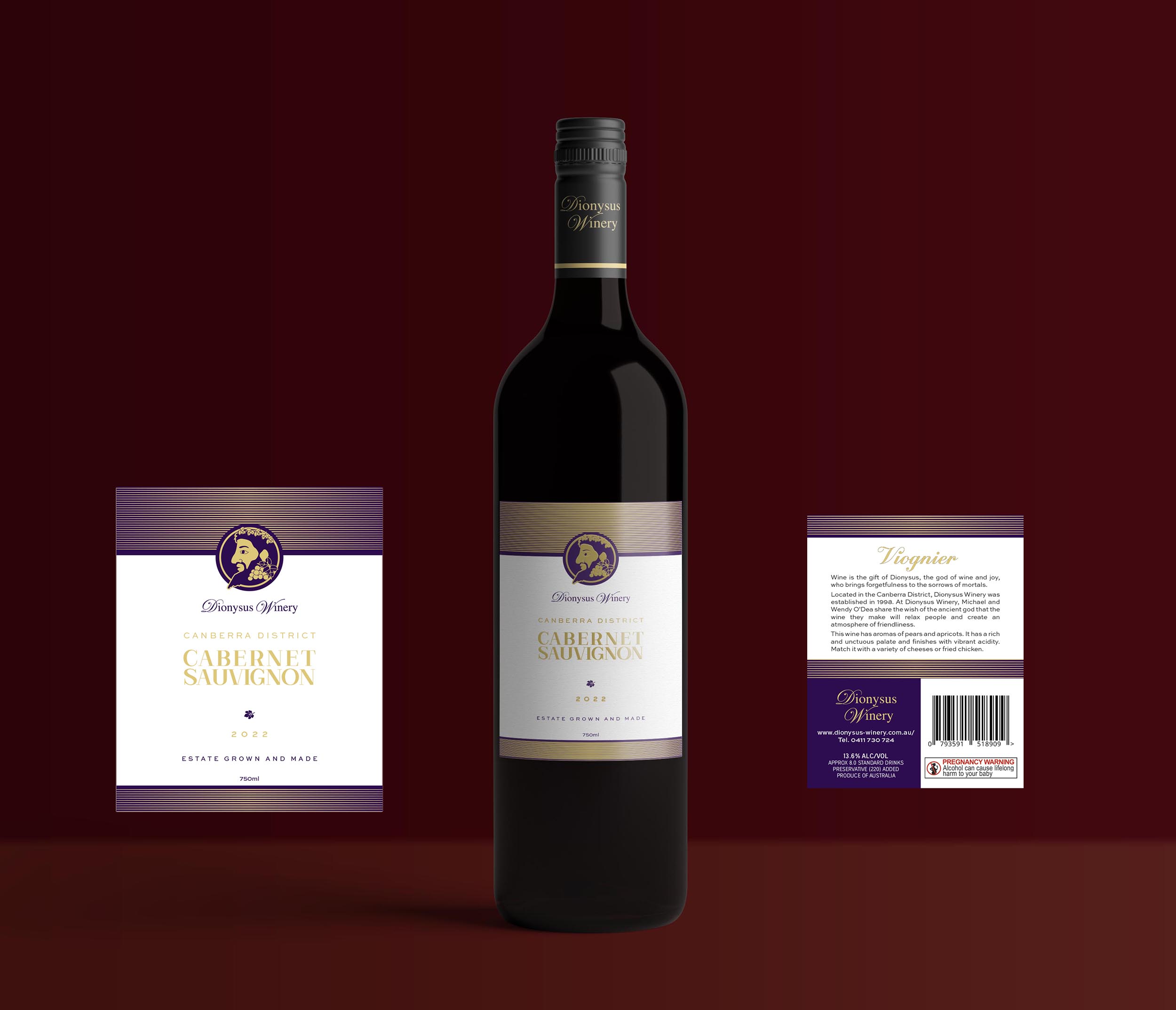 Design Étiquette par 68_Design pour Dionysus Winery | Design #28518991