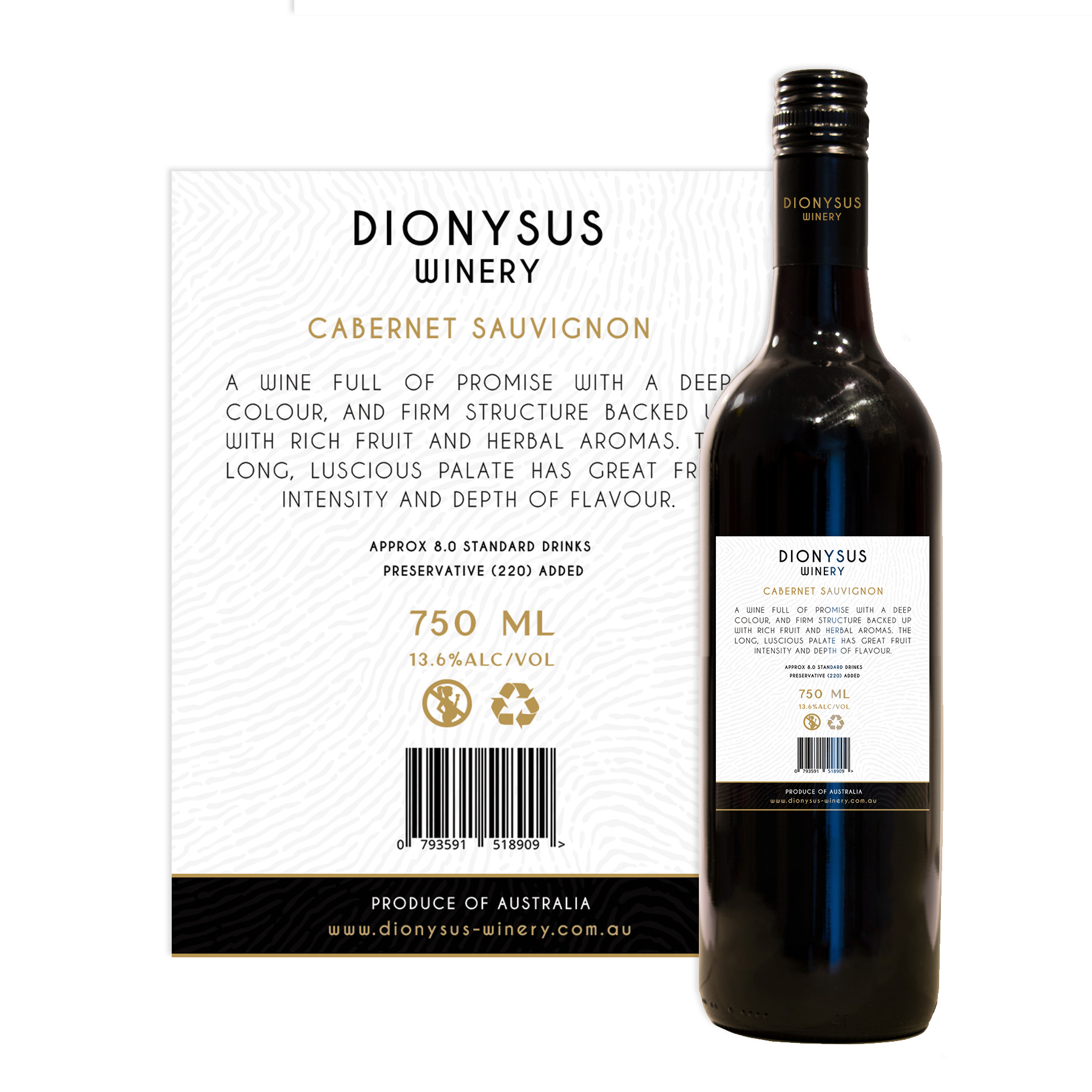 Etikett-Design von Neelam Jahagirdar für Dionysus Winery | Design #28525700