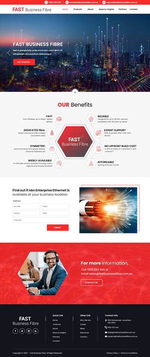 Website for Fast Business Fibre | Web Design par Titan Eagle