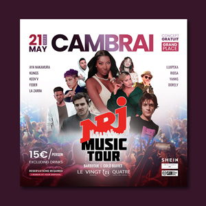 NRJ MUSIC TOUR 2022 | Diseño de Flyer por ZeneFashions