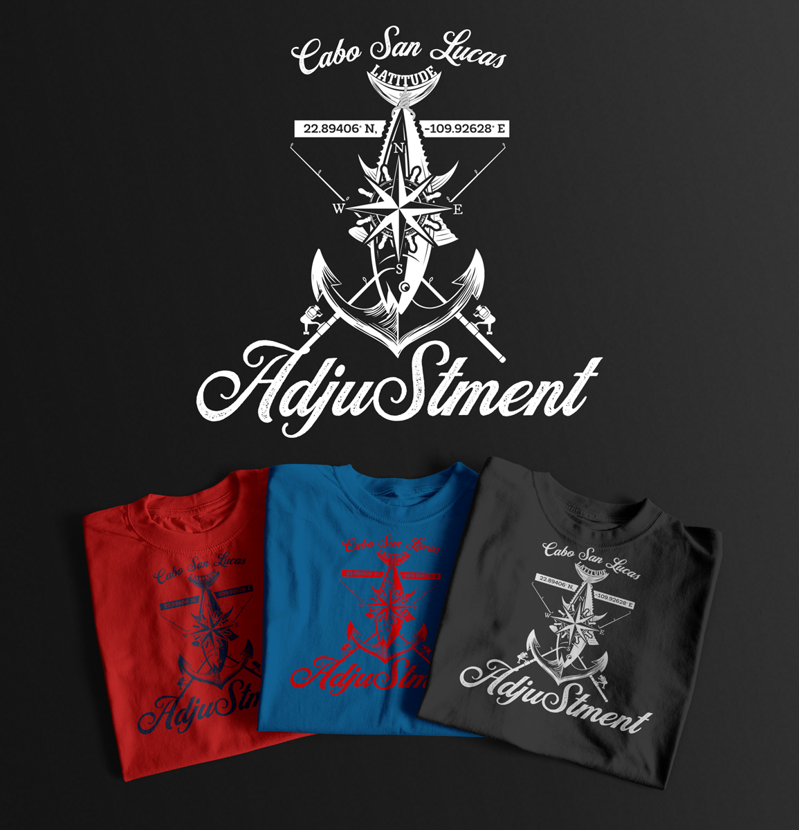 T-shirt Design by Mega-Design for Latitude Adjustment | Design #28520367