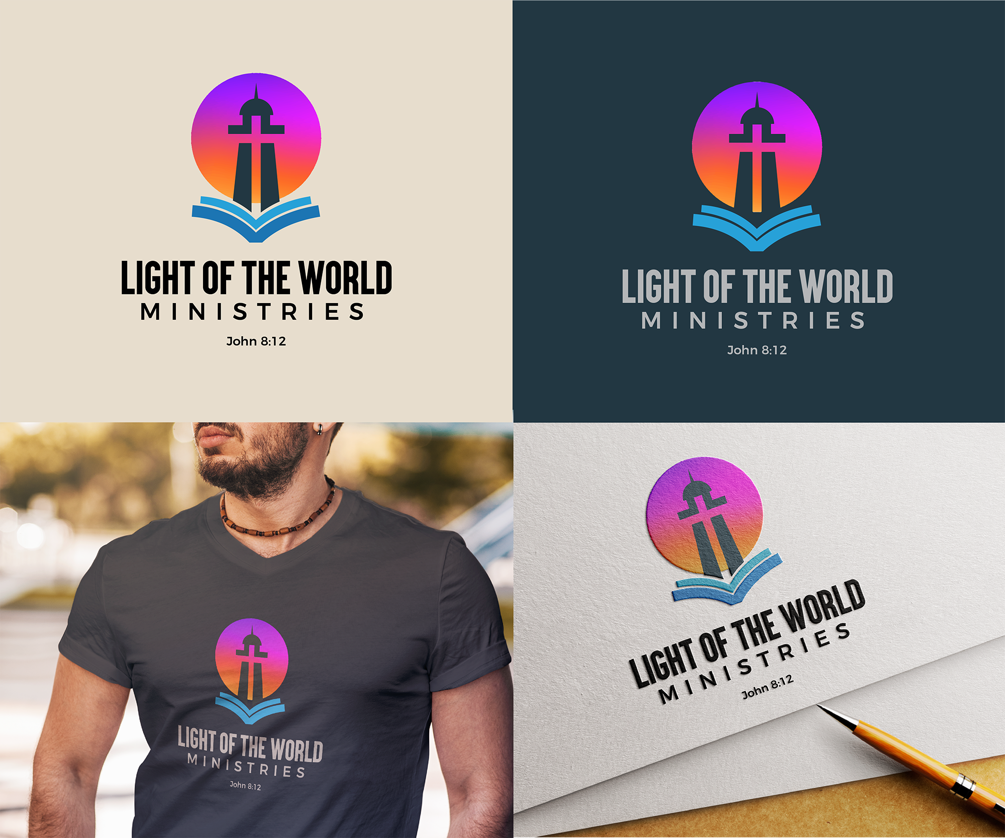Diseño de Logo por dennisdesigns para Light of the World Ministries | Diseño #28515026