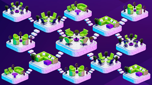 Spatial Chat Background to enhance conference attendees networking | Graphic Design by The Logozty