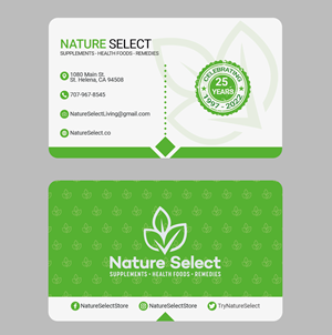 Business Card for Health Food Store | Business Card Design by QuickDesign24