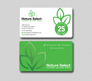 Business Card for Health Food Store | Business Card Design by Uttom 2
