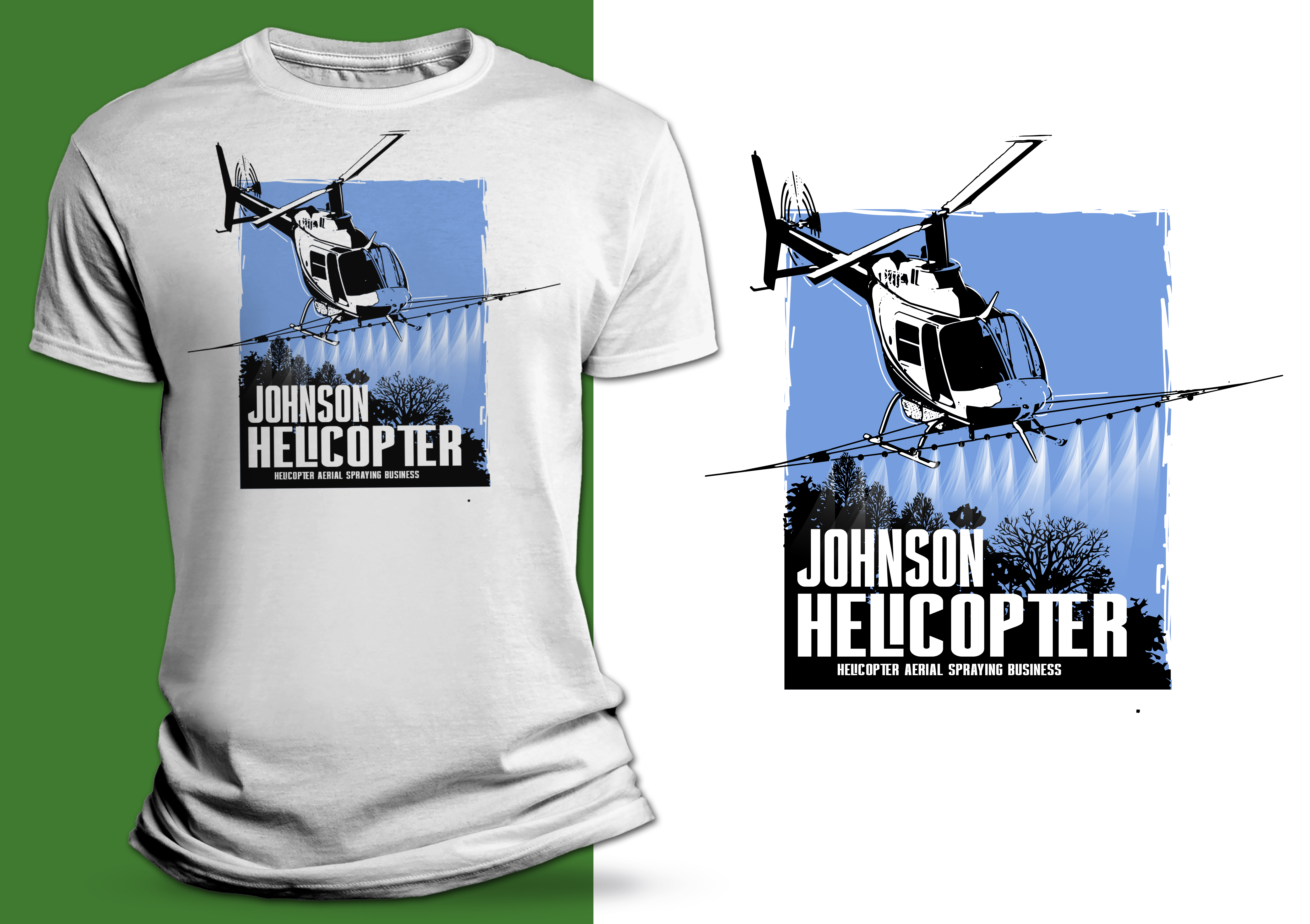 T-shirt Design by SAI DESIGNS for Johnson Helicopter | Design #28524256